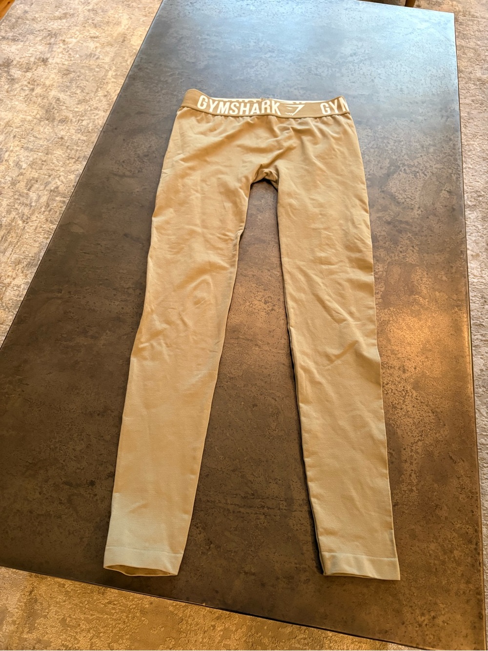 Gymshark olive/tan High-Waist Leggings Size S